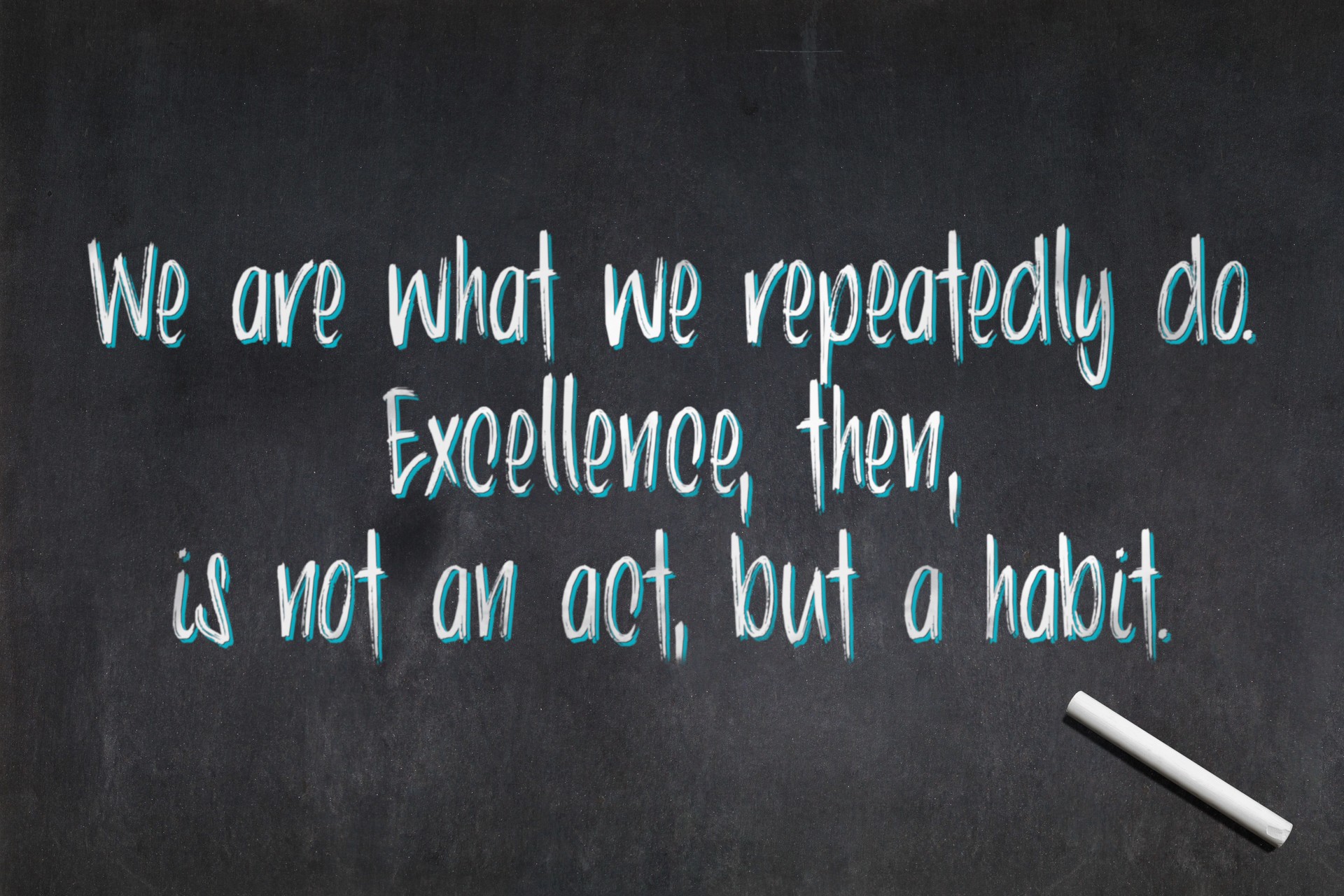 Quote from Aristotle about excellence